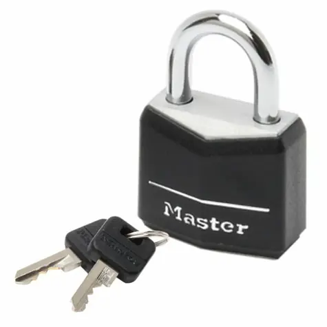 Master Lock 9150EURDBLK Visací zámek z pevného hliníku - 50mm