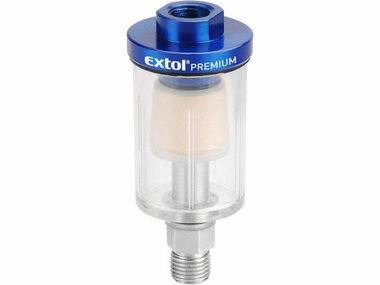 EXTOL-PREMIUM Filtr max. pr. tlak 8bar (0.8Mpa) / nádobka pro nečistoty a kondenzát 48ml 