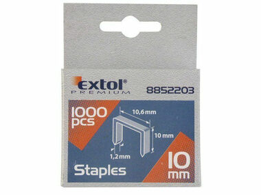 EXTOL-PREMIUM Spony 16mm balení 1000ks / 11.3x0.52x0.70mm 
