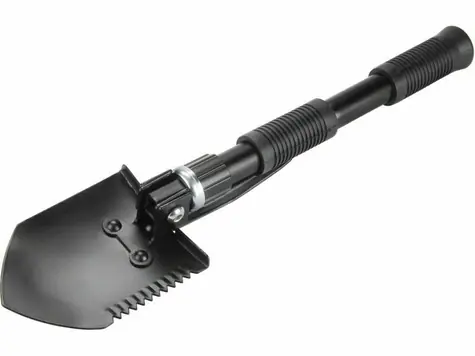 EXTOL-PREMIUM Lopatka skládací s motyčkou / délka 40cm / šířka 9.5cm / s nylonovým pouzdrem 