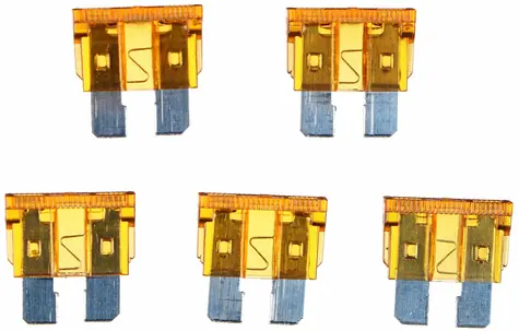 SIXTOL MECHANIC FUSE SET 5A 100ks / Sada nožových automobilových pojistek 
