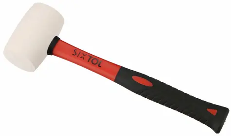 SIXTOL TPR HAMMER 220 bílá / Gumová palička / 220g / 285mm 