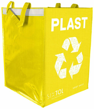 SIXTOL SORT EASY PLASTIC / Taška na tříděný odpad / 30x30x40cm / 36l 