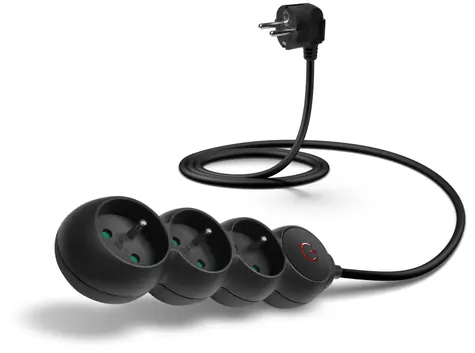 CONNECT IT CES-1014-BK Prodlužovací kabel 230V černá / 1.5m / 3 zásuvky / vypínač 