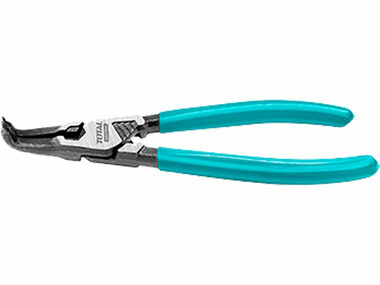 TOTAL-TOOLS industrial Kleště na pojistné kroužky zahnuté - 180mm