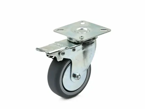 GEKO Náhradní otočné kolečko s brzdou TPR/polypropylen 75mm 