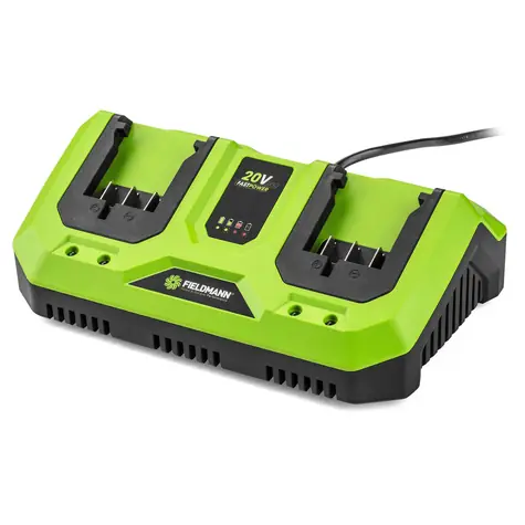 FIELDMANN FDUZ 79110 / 20V Li-Ion duální rychlonabíjecí stanice 