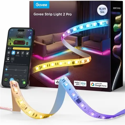 Govee Strip Light 2 Pro RGBICWW 5 m / LED pásek / 72W / WiFi / BT / Matter 