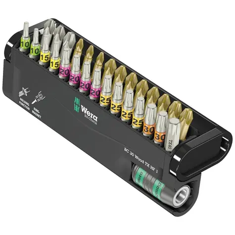 WERA Bit-Check 30 Wood TX HF 1 - 30 dílný