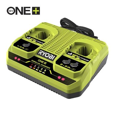 Ryobi RC18240 ONE+ / Dvouportová nabíječka pro baterie Li-Ion / 18V