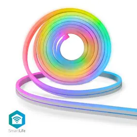 Nedis LED Pásek SmartLife / Wi-Fi / Více barev / SMD / 5.00 m / IP65 / 2700 K / 480 lm / Android & iOS