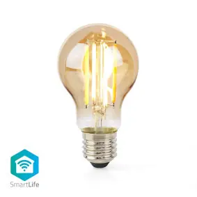 Nedis SmartLife LED žárovka / Wi-Fi / E27 / 806 lm / 7 W / Android & iOS / Žárovka / 1 ks