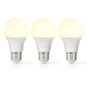 Nedis LED žárovka E27 / A60 / 4.9 W / 470 lm / 2700 K / Teplá bílá / Retro styl / Matné / 3 ks