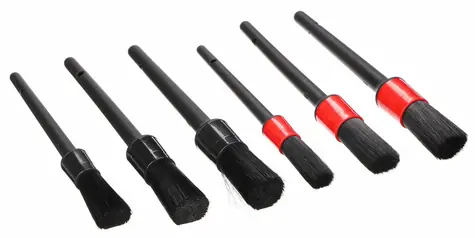 SIXTOL CAR DETAILING BRUSH 6 6ks / Sada precizních štětců pro čištění auta 