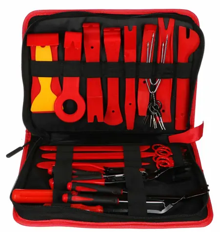 SIXTOL MECHANIC TRIM SET 38 / Multifunkční sada k demontáži čalounění a interiéru / 38ks 