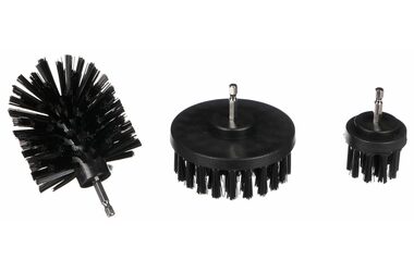 SIXTOL CAR DETAILING DRILL BRUSH 3 HARD / Sada kartáčů na vrtačku pro čištění auta / 3ks 