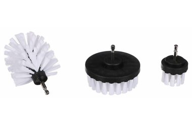 SIXTOL CAR DETAILING DRILL BRUSH 3 SOFT / Sada kartáčů na vrtačku pro čištění auta / 3ks 