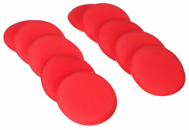 SIXTOL CAR DETAILING WAX PAD 10 / Sada leštících polštářků na vosk auta / 10ks 