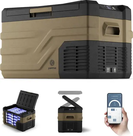 Peme Quest 30 Storm Sand / Autochladnička / 26.8 litrů / aplikace CAR FRIDGE FREEZER