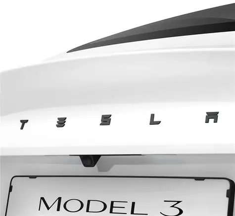 Spigen Tesla Rear Emblem Logo Full Cover - Tesla Model 3 2024 černá