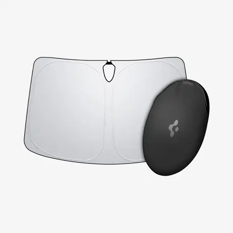 Spigen Tesla Car Front Windshield Sunshade/ Sluneční clona na suchý zip pro Tesla Model S černá / 150x92cm