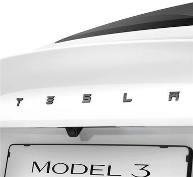 Spigen Tesla Rear Emblem Logo Full Cover Kryt zadní emblem pro Tesla Model 3 2024 karbon