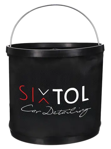 SIXTOL CAR DETAILING BUCKET 1 / Skládací kbelík na vodu pro mytí auta / 9 l 