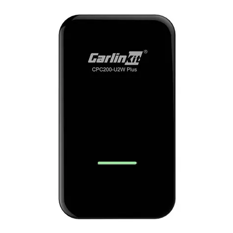 CarlinKit U2W Plus černá / bezdrátový adaptér do auta / CarPlay / Android Auto / Bluetooth / Wi-Fi / Plug & Play