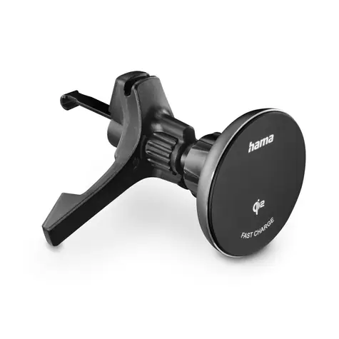 Hama držák do auta s bezdrátovou nabíječkou Qi2 černá / 15 W / magnetický