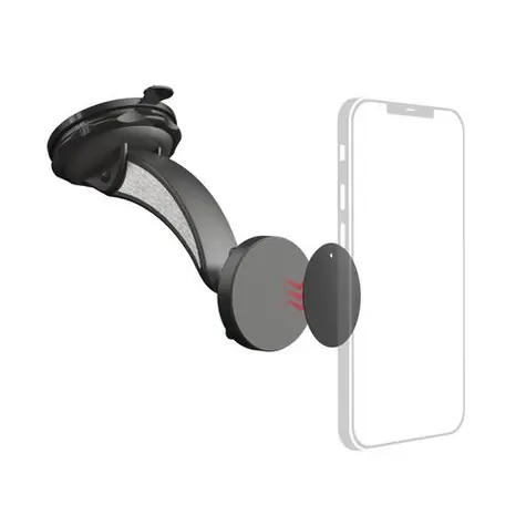 Hama Magnet černá / univerzální držák mobilu na přední sklo auta / přísavka / otáčení o 360°