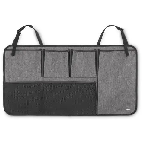 Hama organizér do kufru auta šedá-černá / připevnění na zadní stranu zadních sedadel / polyester