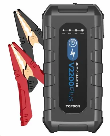TOPDON Car Jump Starter V2200Plus / 16000 mAh / 2xUSB-A / USB-C / DC Jack