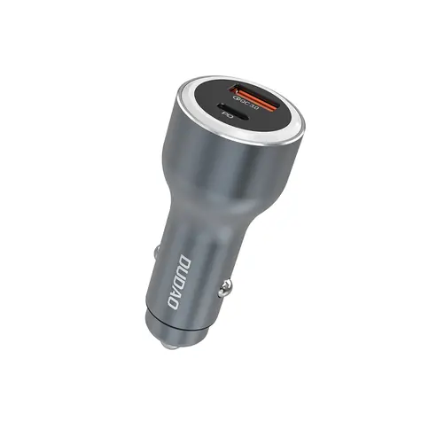 Dudao R4Ultra autonabíječka / USB-C / USB-A  / 120W / šedá