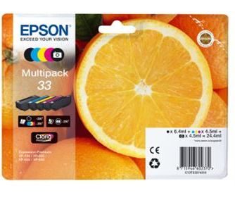 EPSON T3337 originální cartridge 33 / XP-530 / XP-630 / XP-635 / XP-830 / 24.4 ml / Multipack 