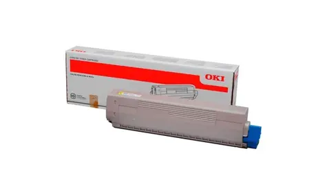 OKI 45862837 originální toner / MC873 / 7.300 stran / Žlutá