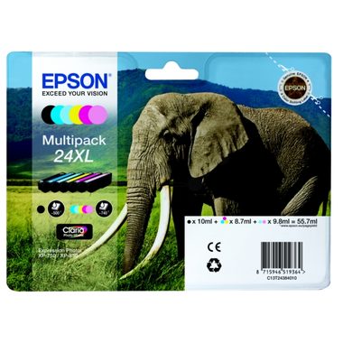 EPSON T24384510 originální cartridge 24XL Multipack / XP-760 / XP-960 / 740 stran