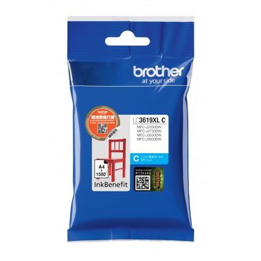 Brother LC-3619XL-C originální cartridge modrá / MFC-J2330DW / MFC-J3530DW / MFC-J3930DW / 1500 stran 