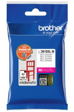 Brother LC-3619XL-M originální cartridge magenta / MFC-J2330DW / MFC-J3530DW / MFC-J3930DW / 1500 stran 