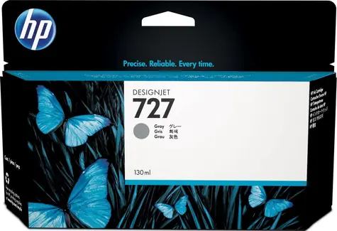 HP B3P24A originální cartridge 727 šedá / DesignJet T920 / 130 ml