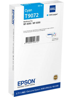 Epson T9072 XXL cartidge modrá / pro WorkForce Pro / 69 ml