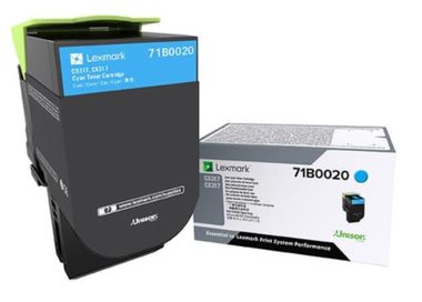 Lexmark CS/CX 317/417/517 nevratná tonerová kazeta azurová
