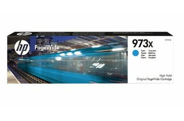 HP 973X originální cartridge azurová / PageWide Pro 452 & 477   / až 7000 stran