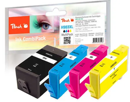 Peach remanufactured alternativní cartridge HP 903XL MultiPack / 1x25+3x12 ml / new chip