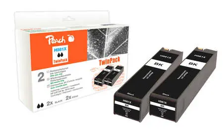 Peach remanufactured alternativní cartridge HP 981X (L03R12A) TwinPack černá / new chip