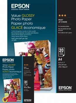 EPSON Value Glossy Photo Paper 10x15 / Lesklý / 183 g:m2 / 100 listů