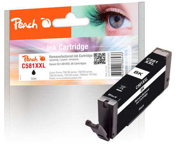 Peach CLI-581XXL kompatibilní cartridge černá / pro PIXMA TR7550 TR8550 / 12 ml