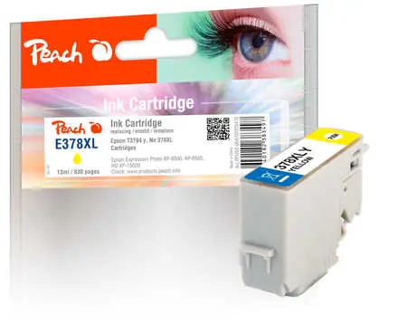Peach 378XL alternativní cartridge žlutá / pro Expression Photo XP 8000 / 13ml