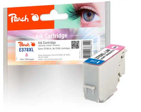 Peach 378XL alternativní cartridge světlá fialová / pro Expression Photo XP 8000 / 13ml