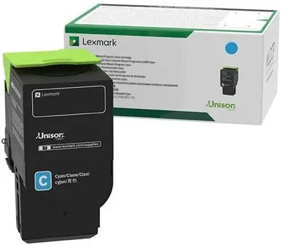 Lexmark 78C20CE originální vratný toner modrá / pro CS421dn & CS521dn & CS622de & CX421adn / 1.400stran