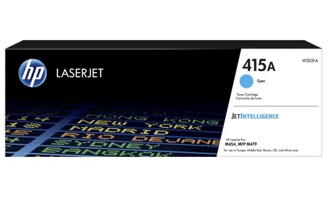 HP 415A originální toner modrá / pro HP Color LaserJet Pro M454dn / 2.100 stran